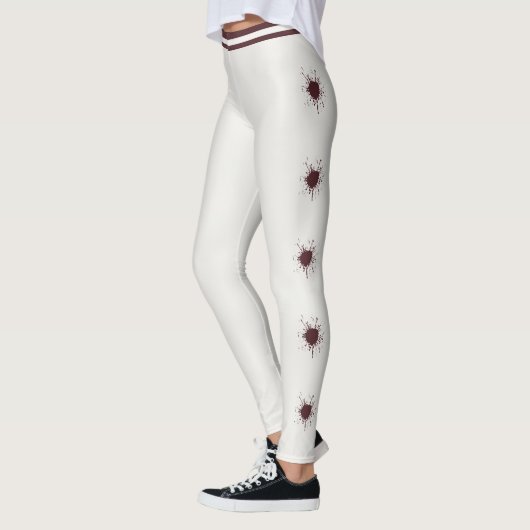 Persoonlijk geneutraliseerd dieprood spatburst leggings (Links)