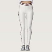 Persoonlijk geneutraliseerd dieprood spatburst leggings (Voorkant)