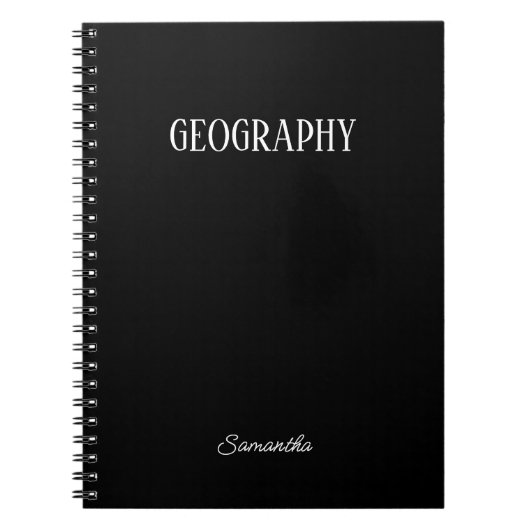 Persoonlijk geografie-onderwerp notitieboek (Voorkant)