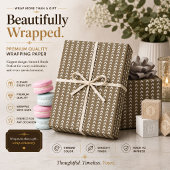 Persoonlijk geometrisch cadeauverpakkings papier