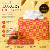 Persoonlijk geometrisch cadeauverpakkings papier