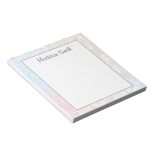 Persoonlijk geometrisch notitieboek notitieblok (Schuin)