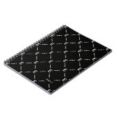 Persoonlijk geometrisch patroon notitieboek met mo (Linkerzijde)