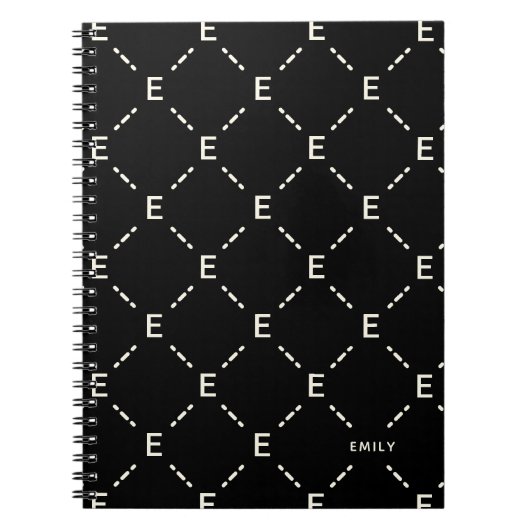 Persoonlijk geometrisch patroon notitieboek met mo (Voorkant)