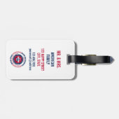 Persoonlijk Gepersonaliseerd Bagage Label van Sout (Achterkant horizontaal)