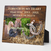 Persoonlijk gepersonaliseerd, gedenkteken voor paa fotoplaat (Zijkant)