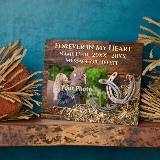 Persoonlijk gepersonaliseerd, gedenkteken voor paa fotoplaat (Zijkant)
