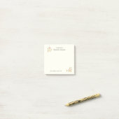 , persoonlijk gepersonaliseerd ijzerklemtoon post-it® notes (Op bureau)