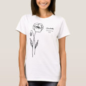 Persoonlijk gepersonaliseerd pensioenpapaver  t-shirt (Voorkant)