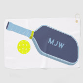 Persoonlijk gepersonaliseerd Pickleball Paddle Spo Golfhanddoek (Horizontaal)