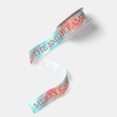 Persoonlijk Gepersonaliseerd Prettig Kerstfeest Grosgrain Lint (Achterkant)
