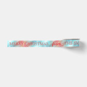 Persoonlijk Gepersonaliseerd Prettig Kerstfeest Grosgrain Lint (Voorkant)