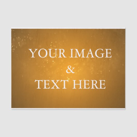 Persoonlijk Gepersonaliseerd u uw eigen fotoweefse Tissuepapier (Voorkant)