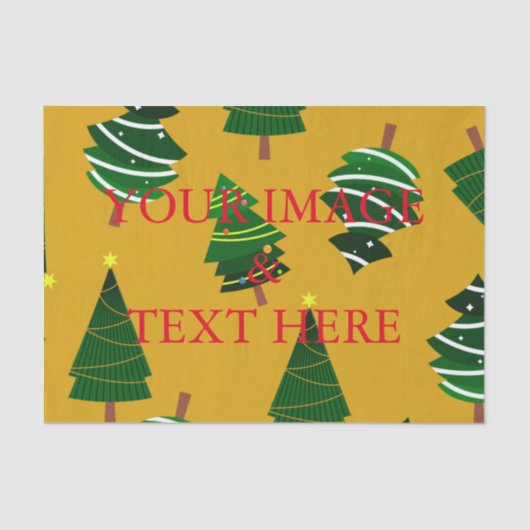 Persoonlijk Gepersonaliseerd u uw eigen fotoweefse Tissuepapier (Voorkant)