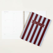 Persoonlijk Geprepareerde Bruine Blauwe Cabana Str Planner (Display)
