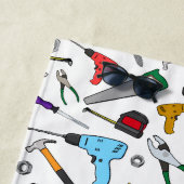 Persoonlijk gereedschap en hardwarepatroon strandlaken (In situ)