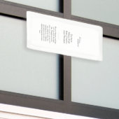 Persoonlijk gereserveerd herdenkingsteken van stof spandoek (Buitenkant Gebouw)