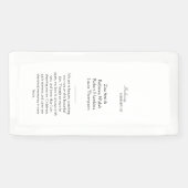 Persoonlijk gereserveerd herdenkingsteken van stof spandoek (Horizontaal)