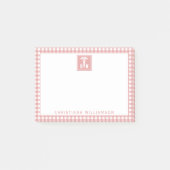 Persoonlijk geruit patroon RN verpleegster Post-it® Notes (Voorkant)