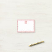 Persoonlijk geruit patroon RN verpleegster Post-it® Notes (Op bureau)