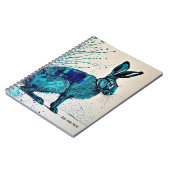 PERSOONLIJK GESCHENK - Abstracte Blauwe Haas | Not Notitieboek (Linkerzijde)