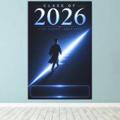 Persoonlijk Geschenk Afstudeerjaar Senior 2026 Canvas Afdruk (Insitu (Houten vloer))