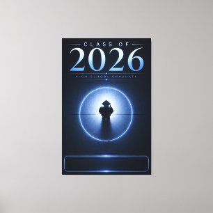 Persoonlijk Geschenk Afstudeerklas 2026 Canvas Afdruk