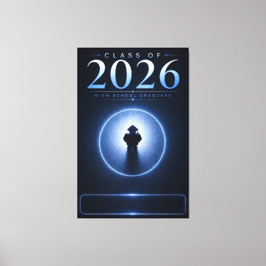 Persoonlijk Geschenk Afstudeerklas 2026 Canvas Afdruk (Voorkant)