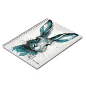 PERSOONLIJK GESCHENK - Blauwe Haas | Notitieboek (Linkerzijde)