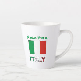 Persoonlijk geschenk Italiaanse Vlag Nationale Fee Latte Mok