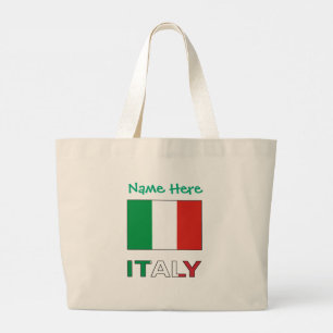 Persoonlijk Geschenk Italiaanse Vlag Republiekdag Grote Tote Bag