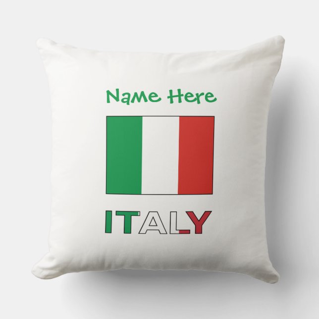 Persoonlijk Geschenk Italiaanse Vlag Republiekdag  Kussen (Voorkant)
