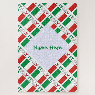 Persoonlijk Geschenk Italiaanse Vlag Republiekdag  Legpuzzel