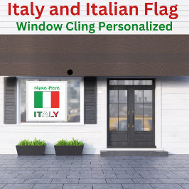 Persoonlijk Geschenk Italiaanse Vlag Republiekdag  Raamsticker