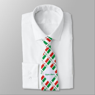 Persoonlijk Geschenk Italiaanse Vlag Republiekdag  Stropdas