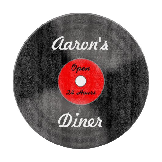 Persoonlijk geschenk keuken snijplank vinylplaat (Voorkant)