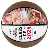 Persoonlijk geschenk met basketbalfoto voor afstud basketbal (Voorkant)