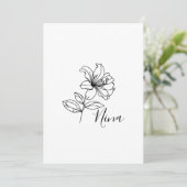 Persoonlijk geschenk met geboortebloem van de Juni Kaart (Staand voorkant)