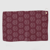 Persoonlijk geschenk met monogram voor golfclub golfhanddoek (Horizontaal)