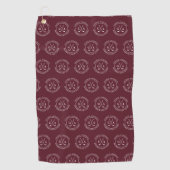 Persoonlijk geschenk met monogram voor golfclub golfhanddoek (Voorkant)