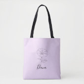Persoonlijk geschenk met september ochtendglorie g tote bag (Voorkant)