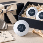 Persoonlijk Geschenk Modern Naam Monogram Golfballen