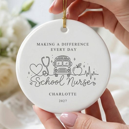 Persoonlijk Geschenk Schoolverpleegster Ornament