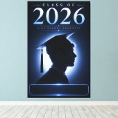 Persoonlijk geschenk voor afgestudeerden 2026 als canvas afdruk (Insitu (Houten vloer))
