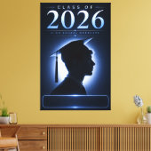 Persoonlijk geschenk voor afgestudeerden 2026 als canvas afdruk (Insitu (Woonkamer))