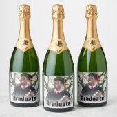 Persoonlijk geschenk voor afstudeerfoto als herinn sparkling wijnetiket (Flessen)