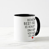 Persoonlijk Geschenk Voor Beste Vriend(in) Mok (Voorkant rechts)