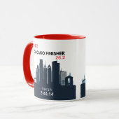 Persoonlijk geschenk voor Chicago Marathon-deelnem Mok (Voorkant links)