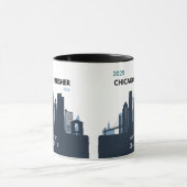 Persoonlijk geschenk voor Chicago Marathon-deelnem Mok (Midden)