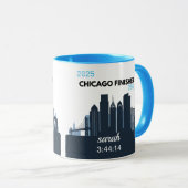 Persoonlijk geschenk voor Chicago Marathon-deelnem Mok (Voorkant rechts)